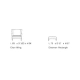 Hadleigh Wing Ottoman