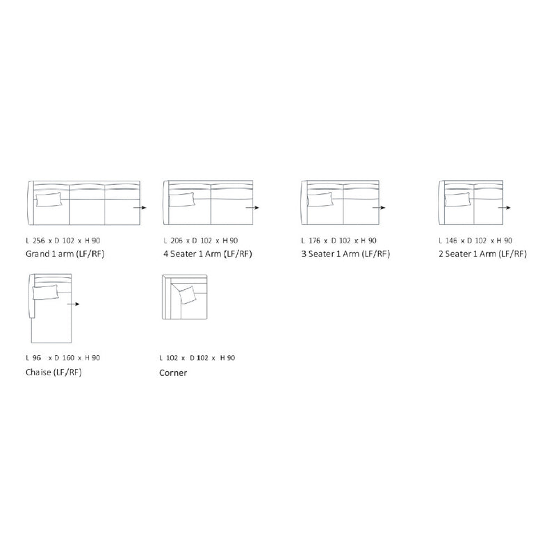 Alpine Modular Sofa - Corner