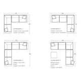 Daydream Modular Sofa - 4 Seater Corner 1 Arm