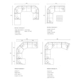 Dempsey Modular Sofa - 2.5 Seater 1 Arm