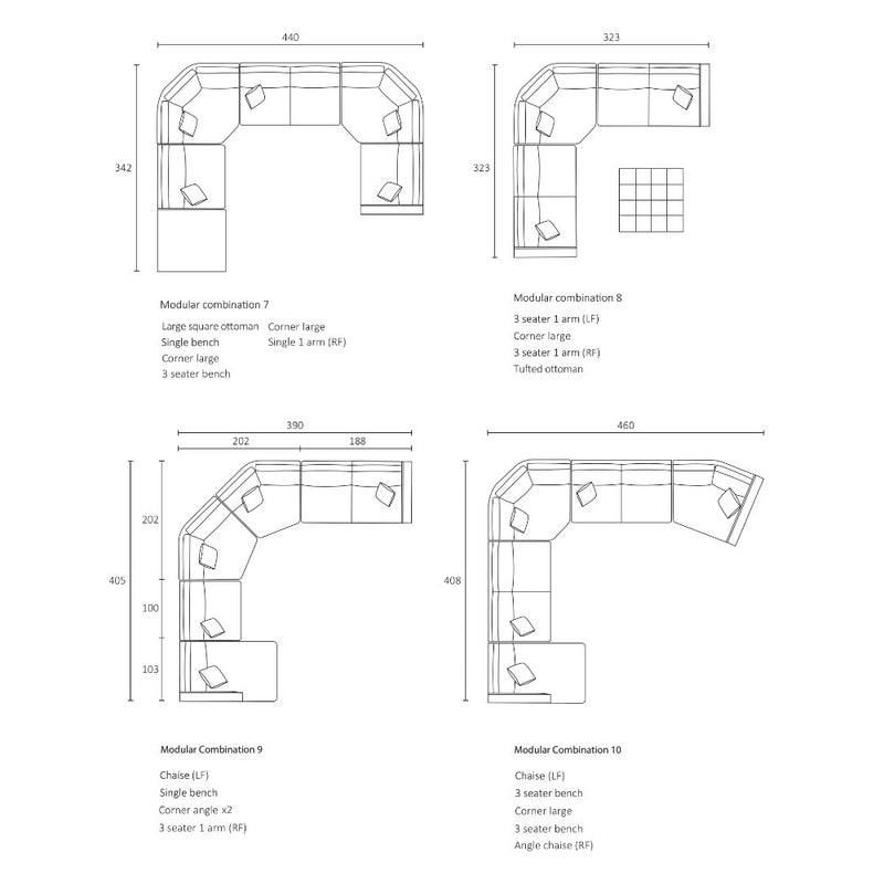 Dempsey Modular Sofa - 2.5 Seater 1 Arm