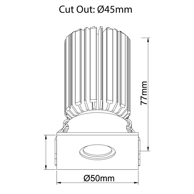 Sola Multi Downlight - Mini Square