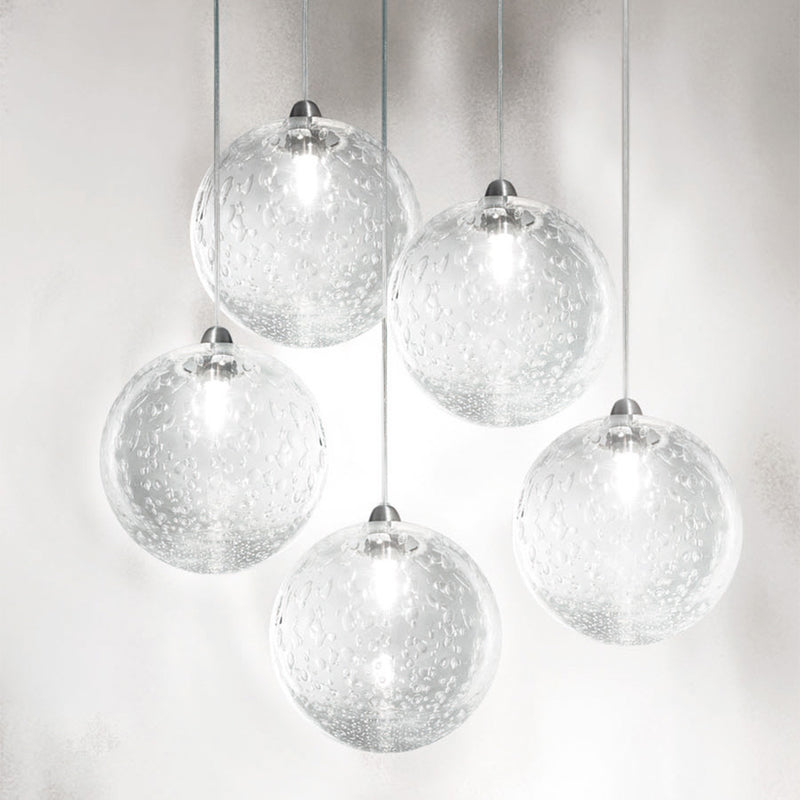 crystal globe pendant light