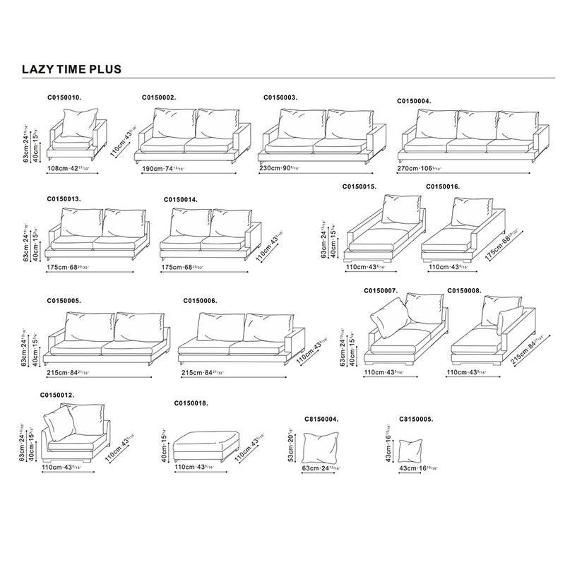 Lazytime Plus Sofa - Cushion (C8150005)