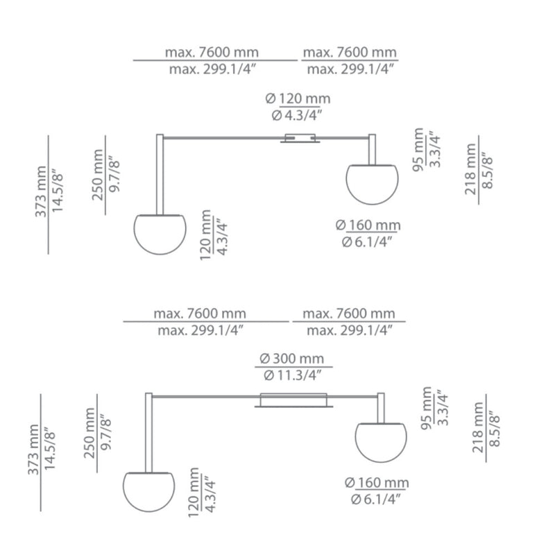 Circ T-3820 T-3821 Composition Chandeliers