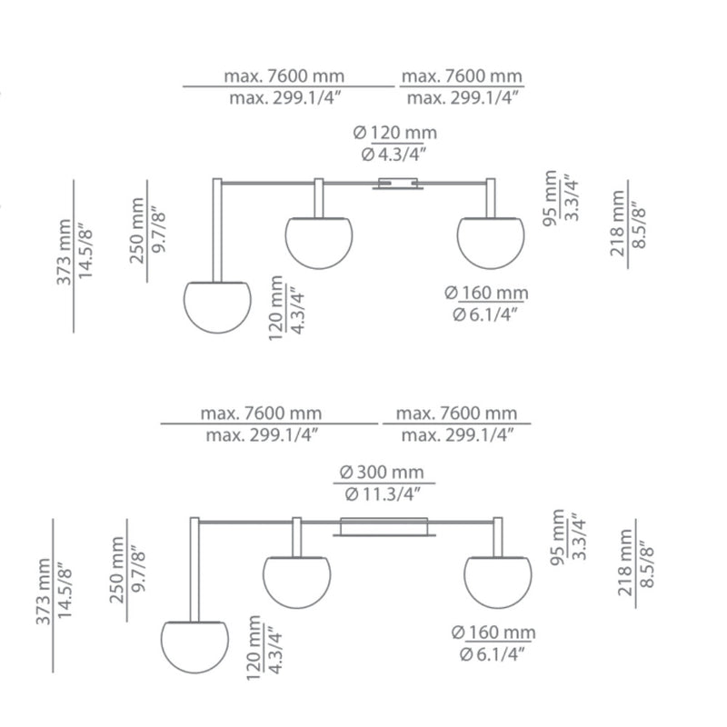 Circ T-3820 T-3821 Composition Chandeliers