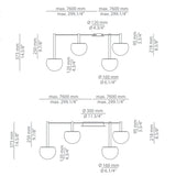 Circ T-3820 T-3821 Composition Chandeliers