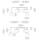 Circ T-3820 T-3821 Composition Chandeliers